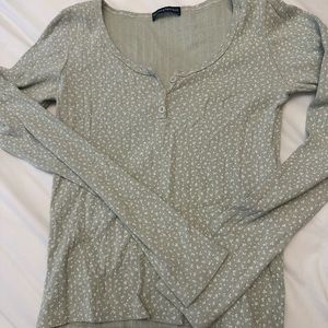 brandy melville floral long sleeve